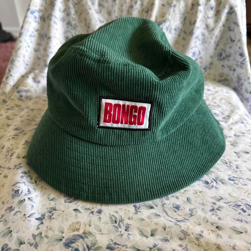 Bongo green corduroy bucket hat